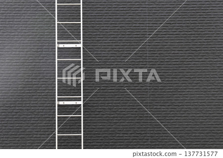 A ladder on a simple wall 137731577