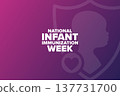 National Infant Immunization Week. Holiday concept. Template for background, banner, card, poster 137731700