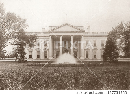 1916年白宮外觀的老照片 1916年白宮外觀的老照片 137731733