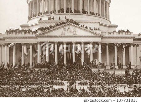 1905年美國總統西奧多·羅斯福就職典禮的老照片 1905年美國總統西奧多·羅斯福就職典禮的老照片 137731813