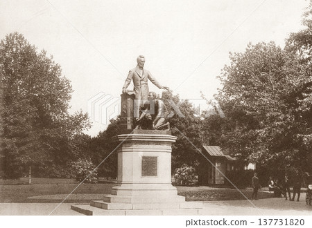 1916年美國華盛頓特區林肯公園解放紀念碑的老照片 1916年美國華盛頓特區林肯公園解放紀念碑的老照片 137731820