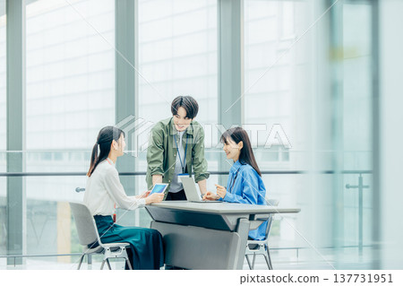 A team of male and female engineers A team of male and female engineers 137731951