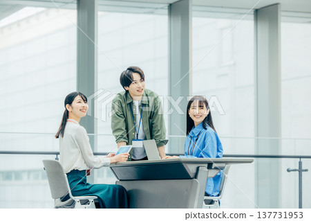 A team of male and female engineers 137731953