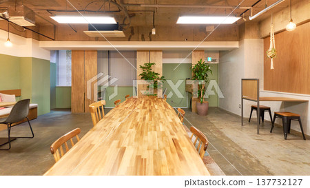 現代設計咖啡館內部空間的景象 137732127
