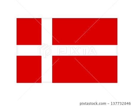 Danish flag illustration material 2 Danish flag illustration material 2 137732846