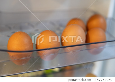 Eggs in the refrigerator Eggs in the refrigerator 137732960