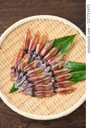 Fresh firefly squid: a seasonal spring ingredient. Fresh firefly squid: a seasonal spring ingredient. 137733471