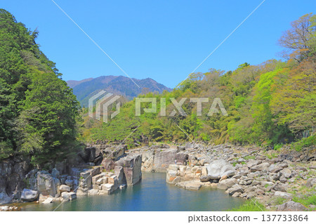 長野縣木曾郡上松町根目洞窟風景 137733864