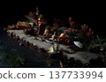 Whiskey and various flavors: herbs, whiskey, fruit, spices, taste, aroma, flavor. 137733994