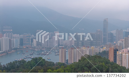 Dense Waterfront Skyline Overlooking Busy Harbour Beside Mountains Feb 21 2026 Dense Waterfront Skyline Overlooking Busy Harbour Beside Mountains Feb 21 2026 137734202