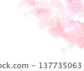 櫻花水彩背景素材 137735063