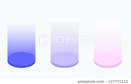 Gradient Cylinder Podium Set Minimal Display Platform for Product Presentation Gradient Cylinder Podium Set Minimal Display Platform for Product Presentation 137735133