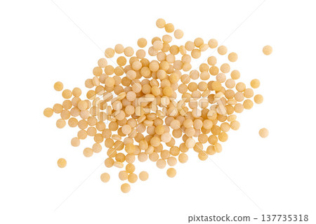 dry couscous isolated on white background dry couscous isolated on white background 137735318