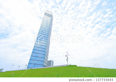 Scenery of Chiba Port Tower, Chiba City, Chiba Prefecture 137735643