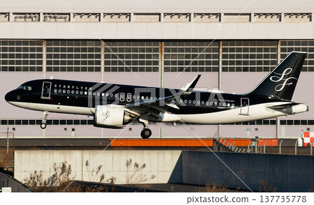 StarFlyer A320 landing at Haneda StarFlyer A320 landing at Haneda 137735778