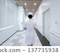 Hospital Corridor Nurse 137735938