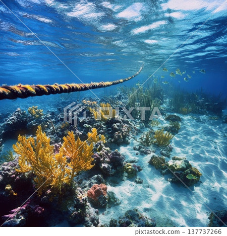Underwater Beauty: A Glimpse into the Coral Reef Ecosystem 137737266