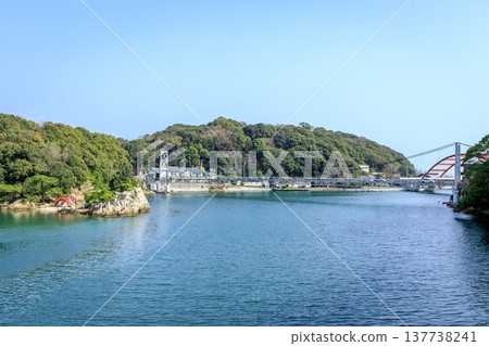 濱松市、瀨戶大橋及瀨戶夜雨（遠富國八景） 137738241