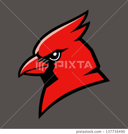 cardinal head mascot logo design vector template cardinal head mascot logo design vector template 137738490
