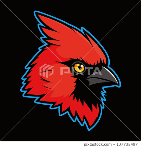 cardinal head mascot logo design vector template cardinal head mascot logo design vector template 137738497