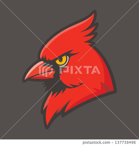 cardinal head mascot logo design vector template cardinal head mascot logo design vector template 137738498