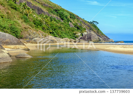 Ilhabela beach on the north coast of Sao Paulo 137739603