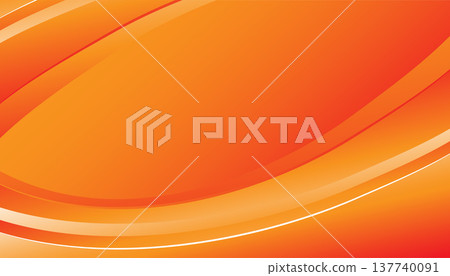 Abstract Orange Flowing Wave Gradient Background Abstract Orange Flowing Wave Gradient Background 137740091