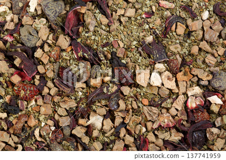 Herbal floral fruit tea. 137741959