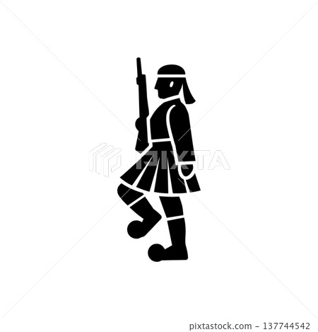 Greek Evzone Guard Icon Greek Evzone Guard Icon 137744542