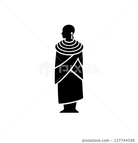 Maasai Tribal Shuka Garment Icon Maasai Tribal Shuka Garment Icon 137744598