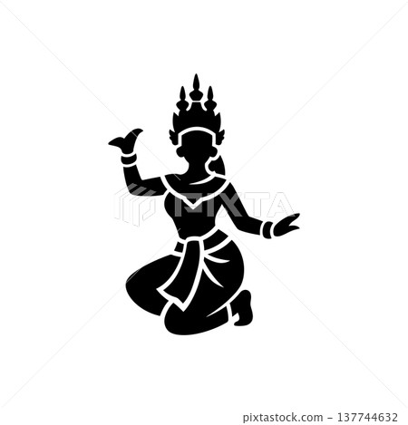 Khmer Apsara Celestial Dancer Icon Khmer Apsara Celestial Dancer Icon 137744632