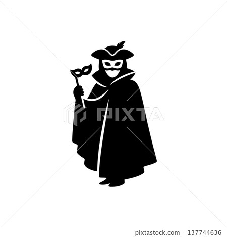 Venetian Masquerade Carnival Icon Venetian Masquerade Carnival Icon 137744636
