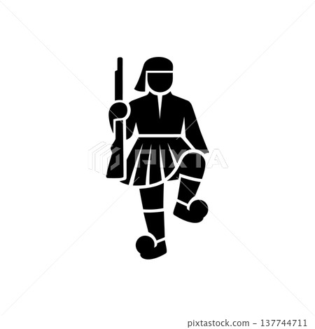 Greek Evzone Presidential Guard Icon 137744711
