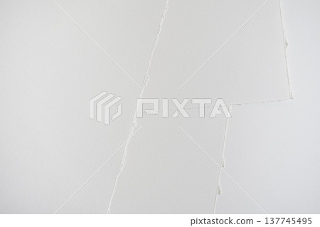 Layered torn paper texture background 137745495