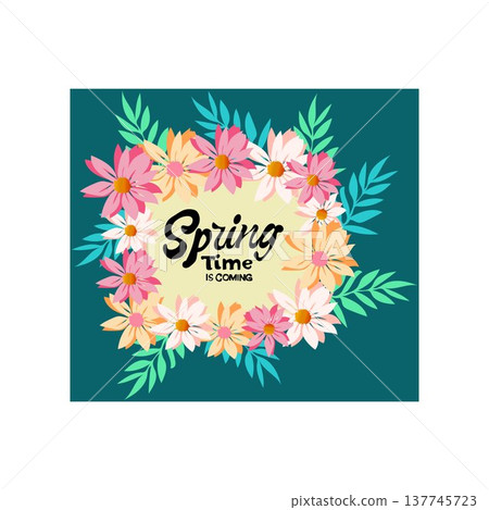 spring hello spring spring season nature season flower background spring hello spring spring season nature season flower background 137745723