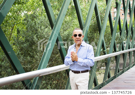 Older man with a youthful and energetic appearance Older man with a youthful and energetic appearance 137745726