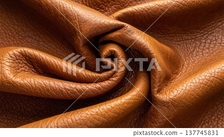 Natural cowhide leather texture background material 137745831