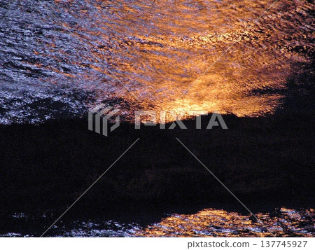 The Worm Moon is reflected in the Koyama River (March 18, 2014). Insects emerge from the ground and know the season from the spring full moon. The Worm Moon is reflected in the Koyama River (March 18, 2014). Insects emerge from the ground and know the season from the spring full moon. 137745927