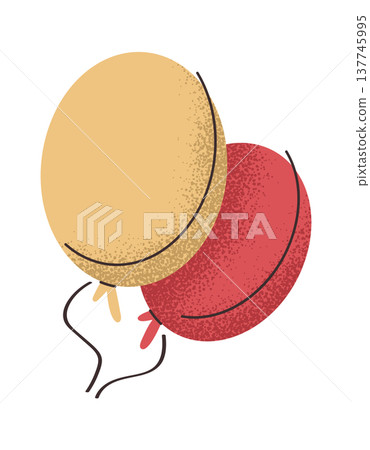 Colorful balloons bunch birthday element Colorful balloons bunch birthday element 137745995