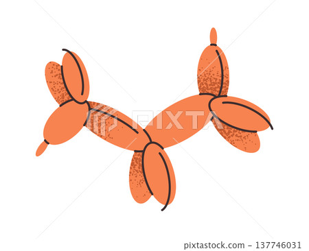 Cute balloon dog kids birthday Cute balloon dog kids birthday 137746031