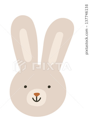 Bunny face kids boho element Bunny face kids boho element 137746138
