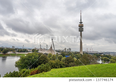The Olympiaturm in Olympiapark in Munich, Germany The Olympiaturm in Olympiapark in Munich, Germany 137746174