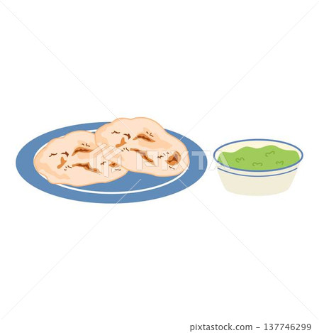 arepas with guacamole illustration lunch flatbread food arepas with guacamole illustration lunch flatbread food 137746299
