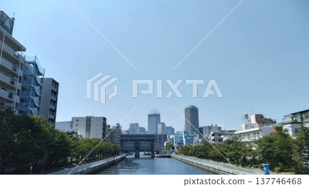 連接隅田川的凪川，以及新凪川洩洪閘 137746468