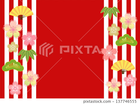 Japanese pattern background 137746555