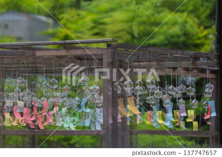 A photograph of the wind chime of Tokoin in Ayabe City, Kyoto Prefecture A photograph of the wind chime of Tokoin in Ayabe City, Kyoto Prefecture 137747657