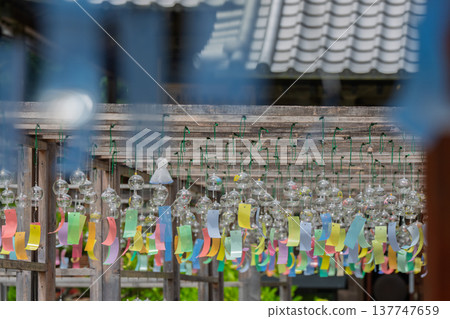 A photograph of the wind chime of Tokoin in Ayabe City, Kyoto Prefecture A photograph of the wind chime of Tokoin in Ayabe City, Kyoto Prefecture 137747659