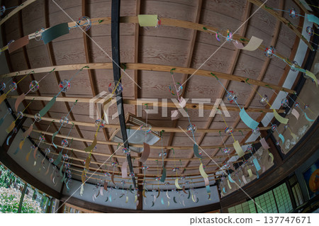A photograph of the wind chime of Tokoin in Ayabe City, Kyoto Prefecture A photograph of the wind chime of Tokoin in Ayabe City, Kyoto Prefecture 137747671