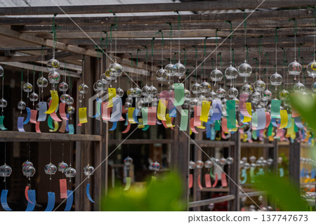 A photograph of the wind chime of Tokoin in Ayabe City, Kyoto Prefecture 137747673