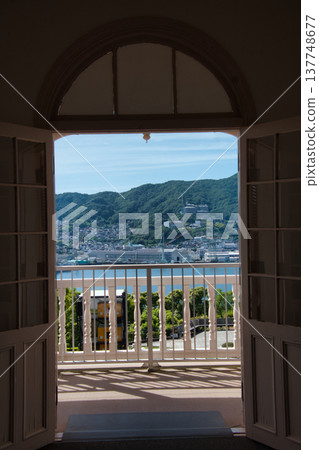 View of the sea from the Glover House, Nagasaki View of the sea from the Glover House, Nagasaki 137748677